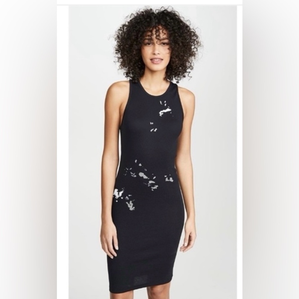 HELMUT LANG PAINTED RIB MASC DRESS. NWOT. 🖤🤍